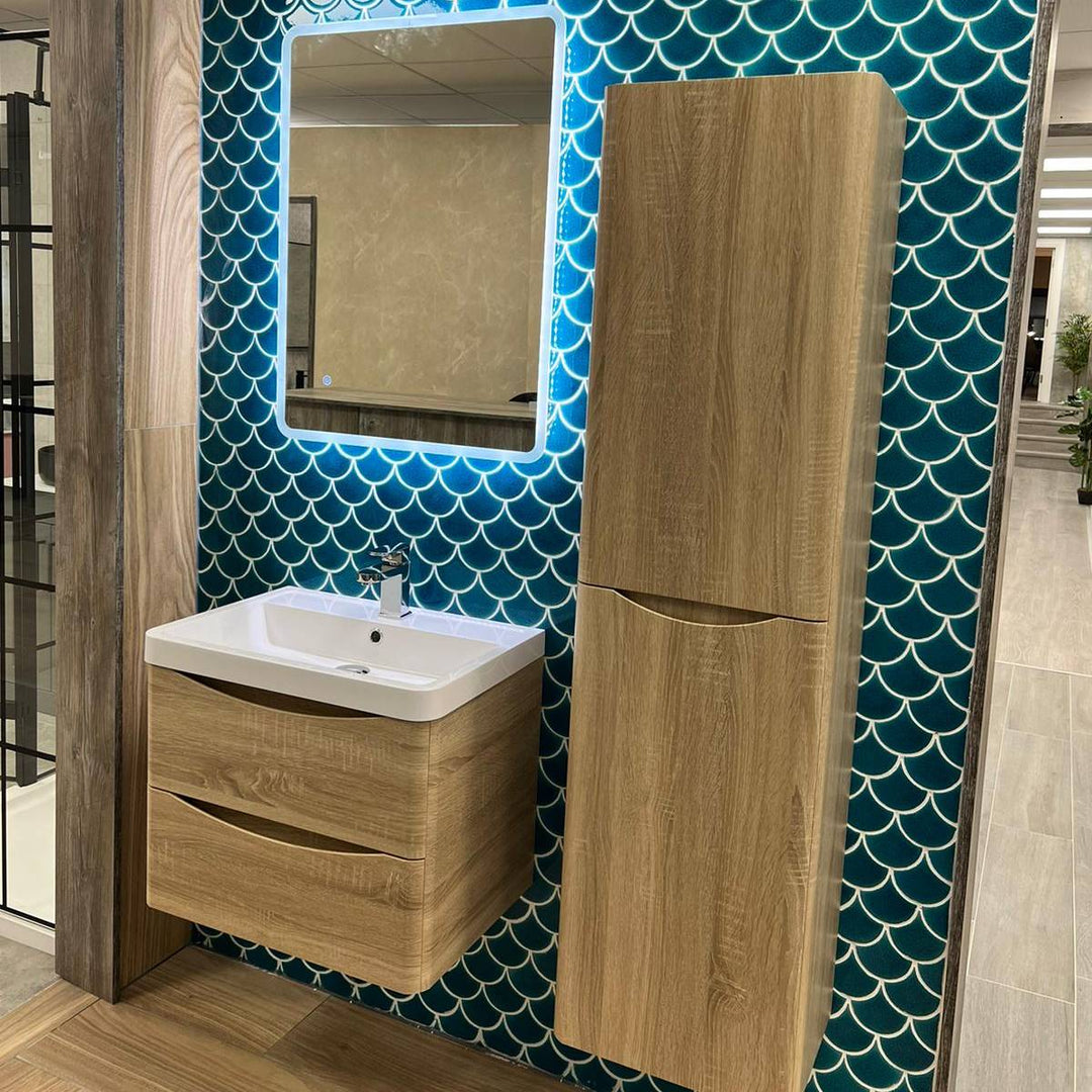 Baltimore 1500mm Wall Hung Storage Cabinet - Bardolino Oak