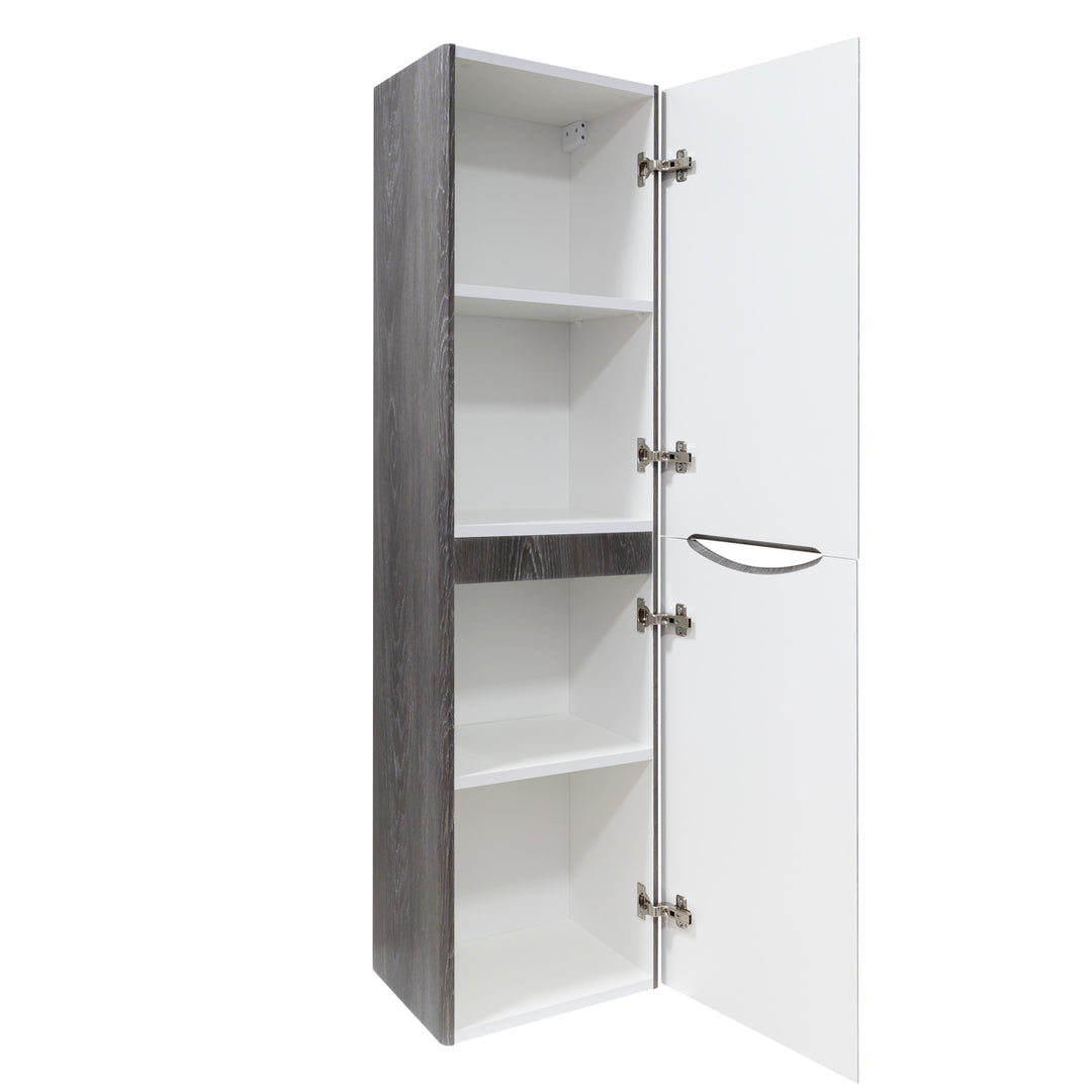 Baltimore 1500mm Wall Hung Storage Cabinet - Graphite Oak