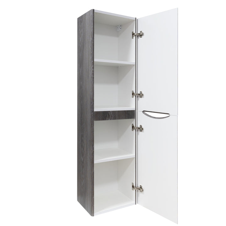 Baltimore 1500mm Wall Hung Storage Cabinet - Graphite Oak