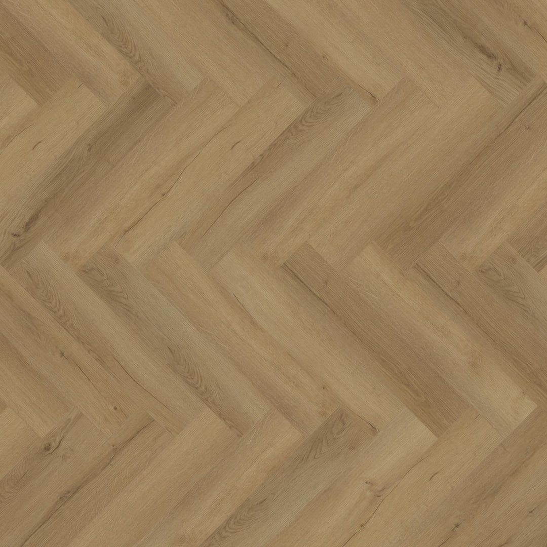 Lusso Floor Barley Oak Herringbone Luxury Vinyl Flooring - 610 x 122 x 5 mm - 2.23 M2 Per box