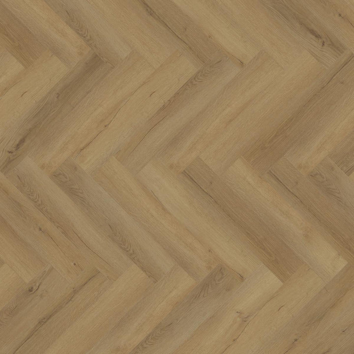 Lusso Floor Barley Oak Herringbone Luxury Vinyl Flooring - 610 x 122 x 5 mm - 2.23 M2 Per box
