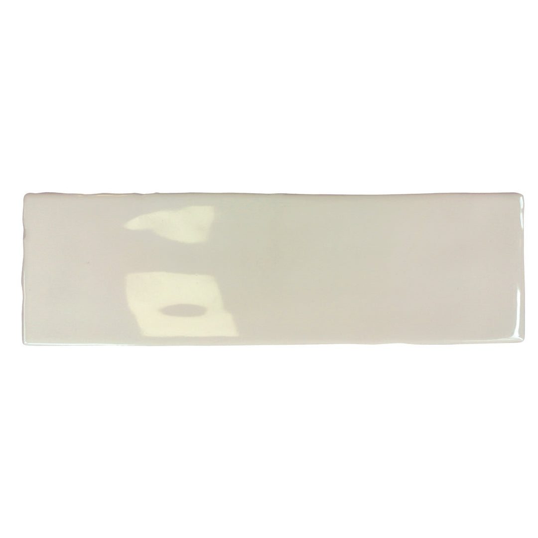 Borgo Glossy Soft White 6.5 x 20cm White Body Wall Tile - 0.36sqm perbox