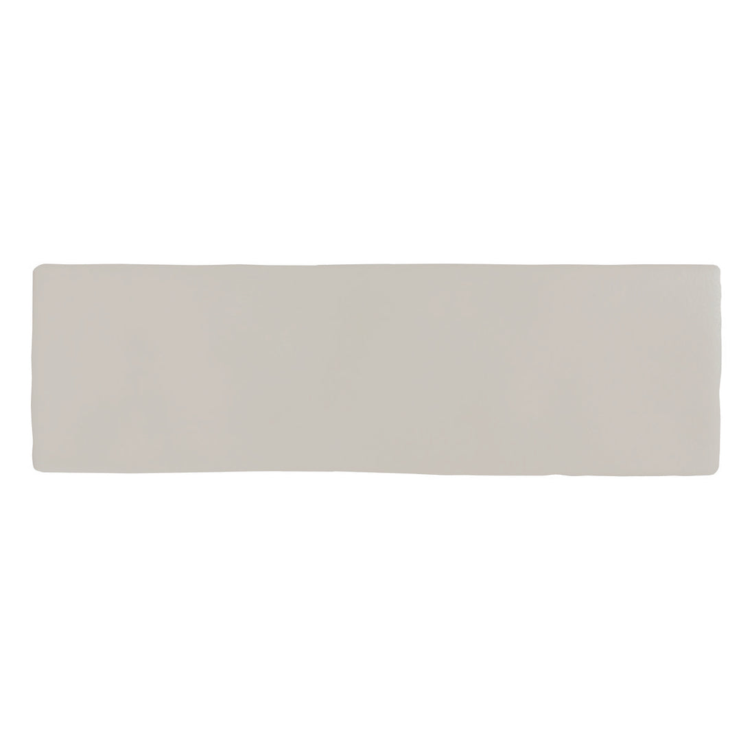 Borgo Matt Soft Grey 6.5 x 20cm White Body Wall Tile - 0.36sqm perbox