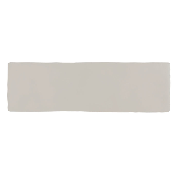 Borgo Matt Soft Grey 6.5 x 20cm White Body Wall Tile - 0.36sqm perbox