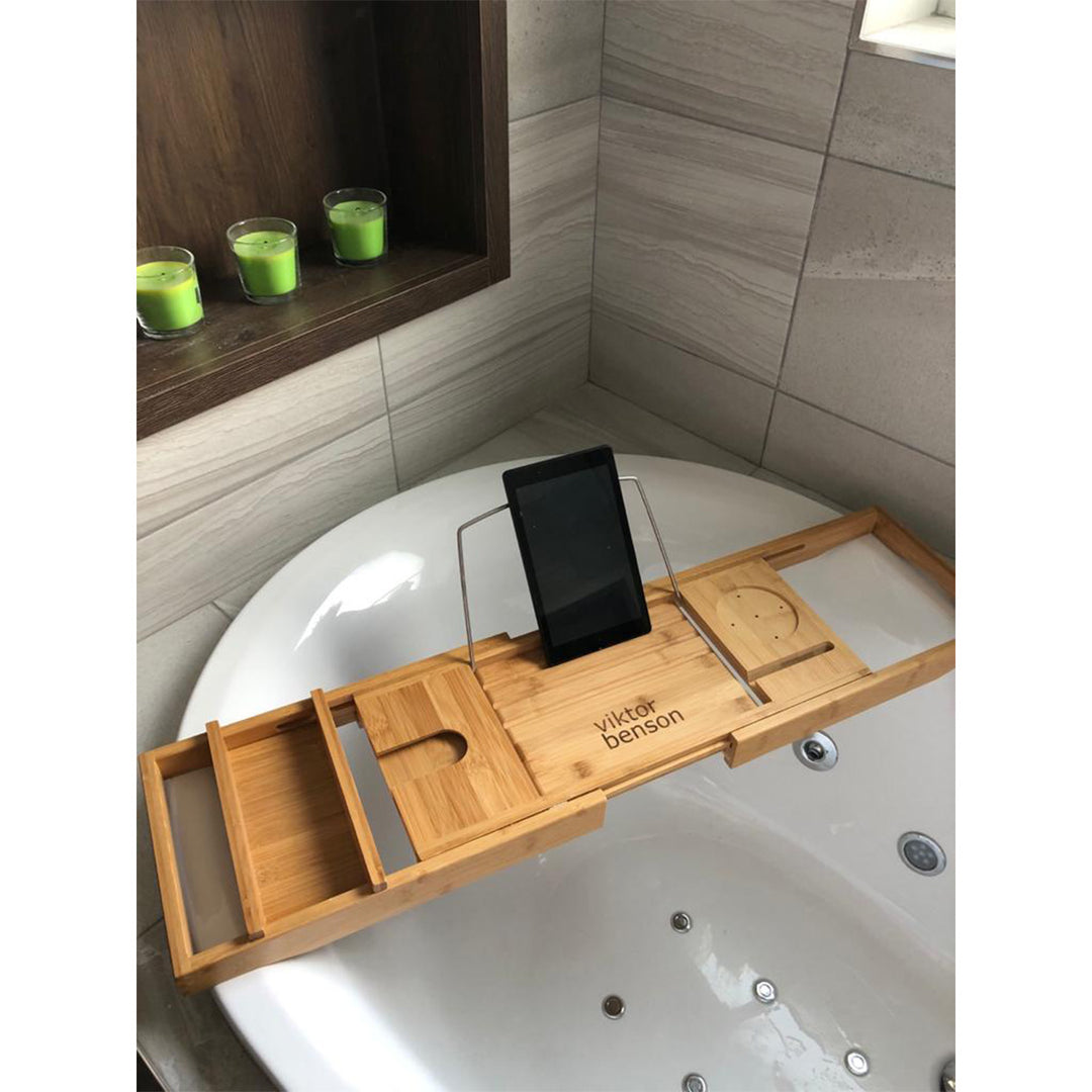 Viktor Benson Bamboo Bath Caddy &amp; Bath Board