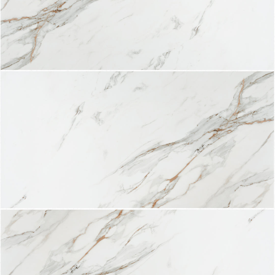 Calacatta Gold 60 x 120cm Matt Rectified Porcelain Tile - 1.44sqm perbox