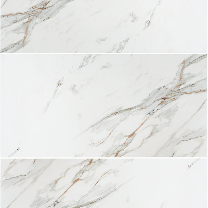 Calacatta Gold 60 x 120cm Matt Rectified Porcelain Tile - 1.44sqm perbox