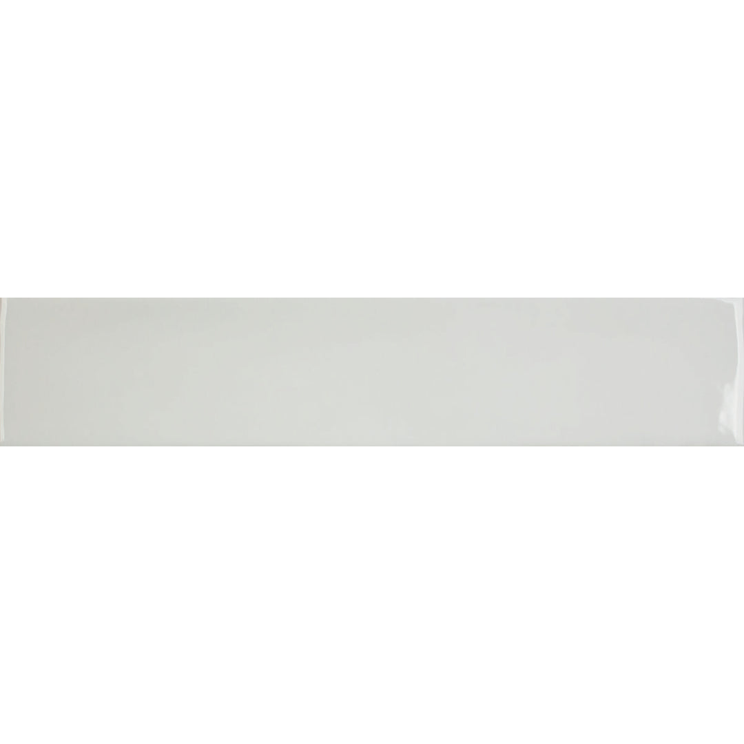 Downtown Glossy Blanco White 5 x 25cm Porcelain Wall Tile - 0.75sqm perbox