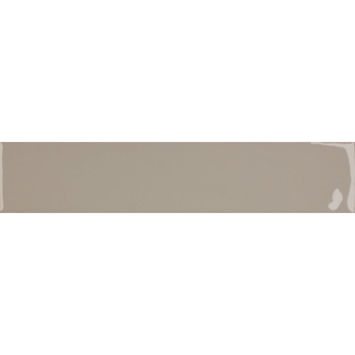 Downtown Glossy Gris Grey 5 x 25cm Porcelain Wall Tile - 0.75sqm perbox