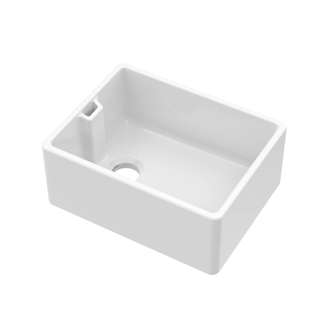 Nuie 595x455x254mm Belfast Sink - White