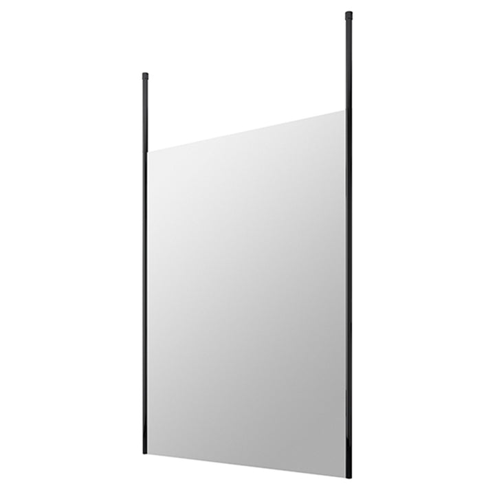 Hudson Reed 1400mm Wetroom Screen with Ceiling Post - Black BGPCP14