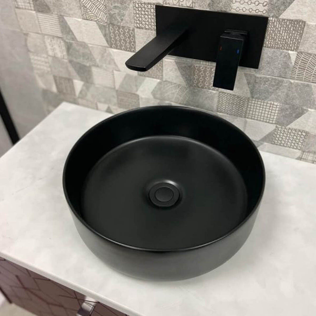 Objekt Ceramica Tahoe 360mm Counter Top Basin - Matt Black