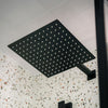 Black Square 300mm Fixed Shower Head