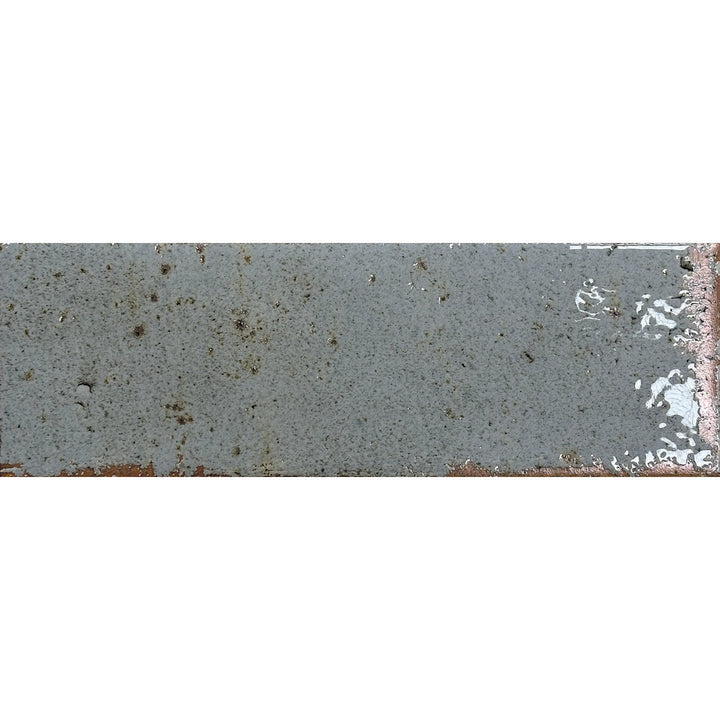 Musa Cielo Blue 6.5 x 20cm Beige Gloss Porcelain Wall Tile - 0.36sqm perbox