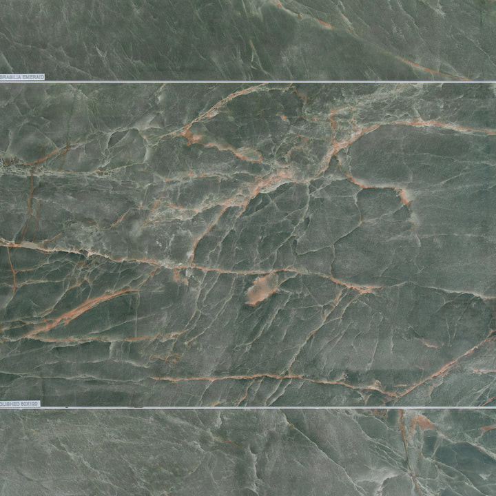 Brasilia Emerald Polished 60 x 120 Rectified Porcelain Tile - 1.44sqm perbox