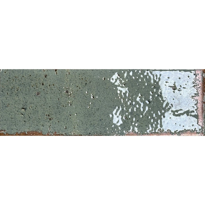 Musa Turquesa Aquamarine 6.5 x 20cm Beige Gloss Porcelain Wall Tile - 0.36sqm perbox