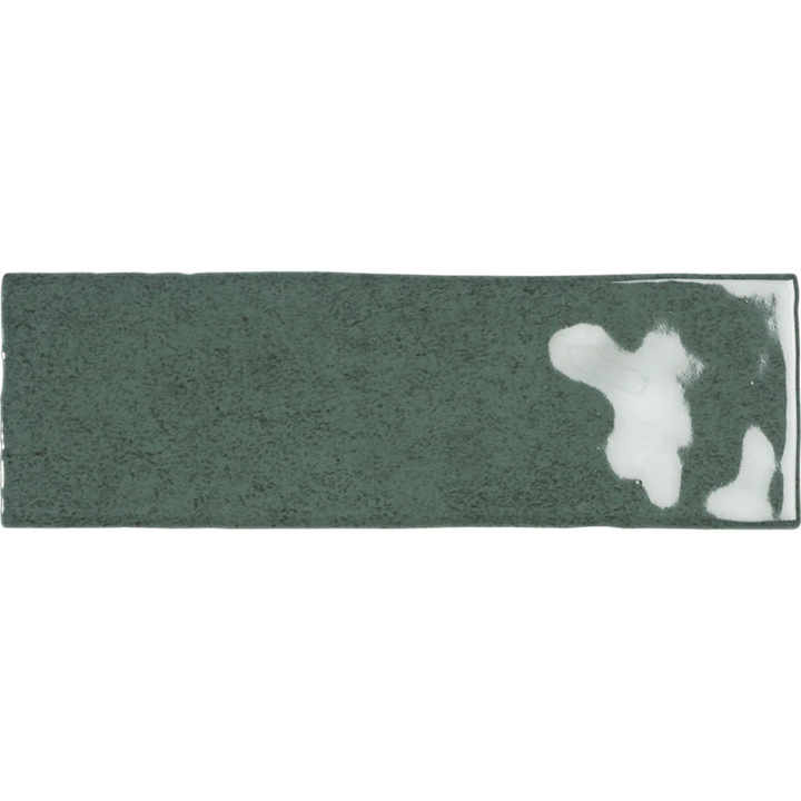 Nolita Verde Green 6.5 x 20cm Gloss Porcelain Wall Tile-0.36 sqm perbox