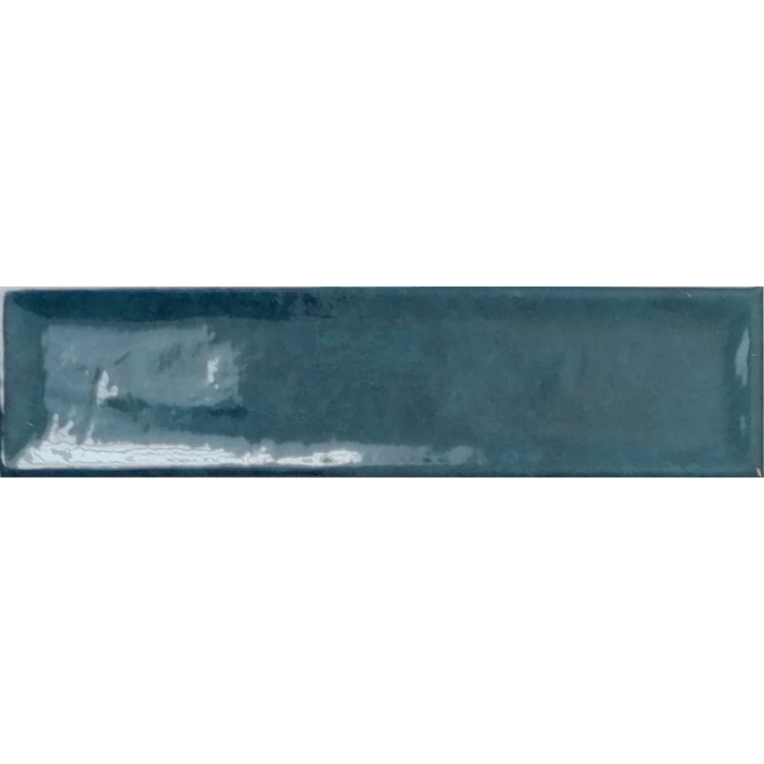 Nara Pacifico Aquamarine 7.5 x 30cm Gloss White Body Wall Tile - 0.59sqm perbox