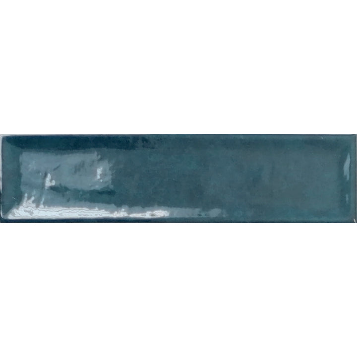 Nara Pacifico Aquamarine 7.5 x 30cm Gloss White Body Wall Tile - 0.59sqm perbox