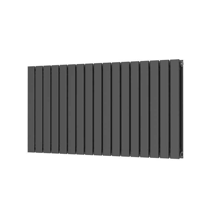 Alonso Double Horizontal 600mm x 1158mm Designer Radiator - Anthracite
