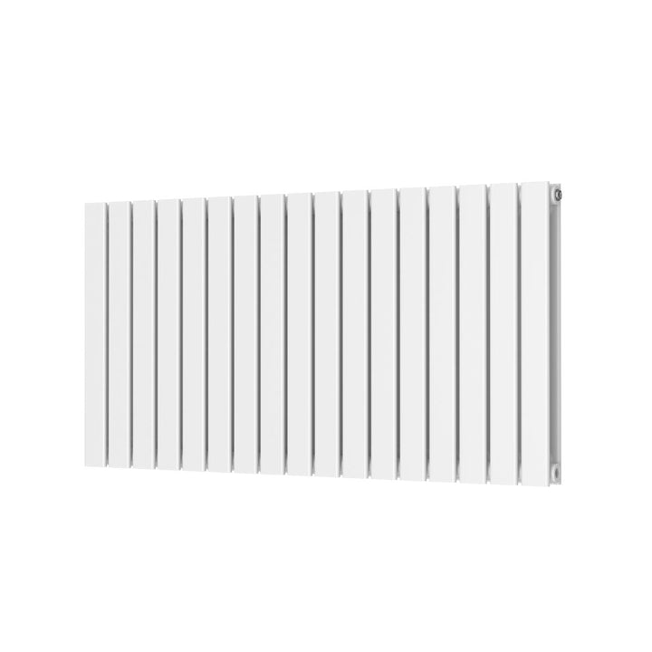 Alonso Double Horizontal 600mm x 1158mm Designer Radiator - White