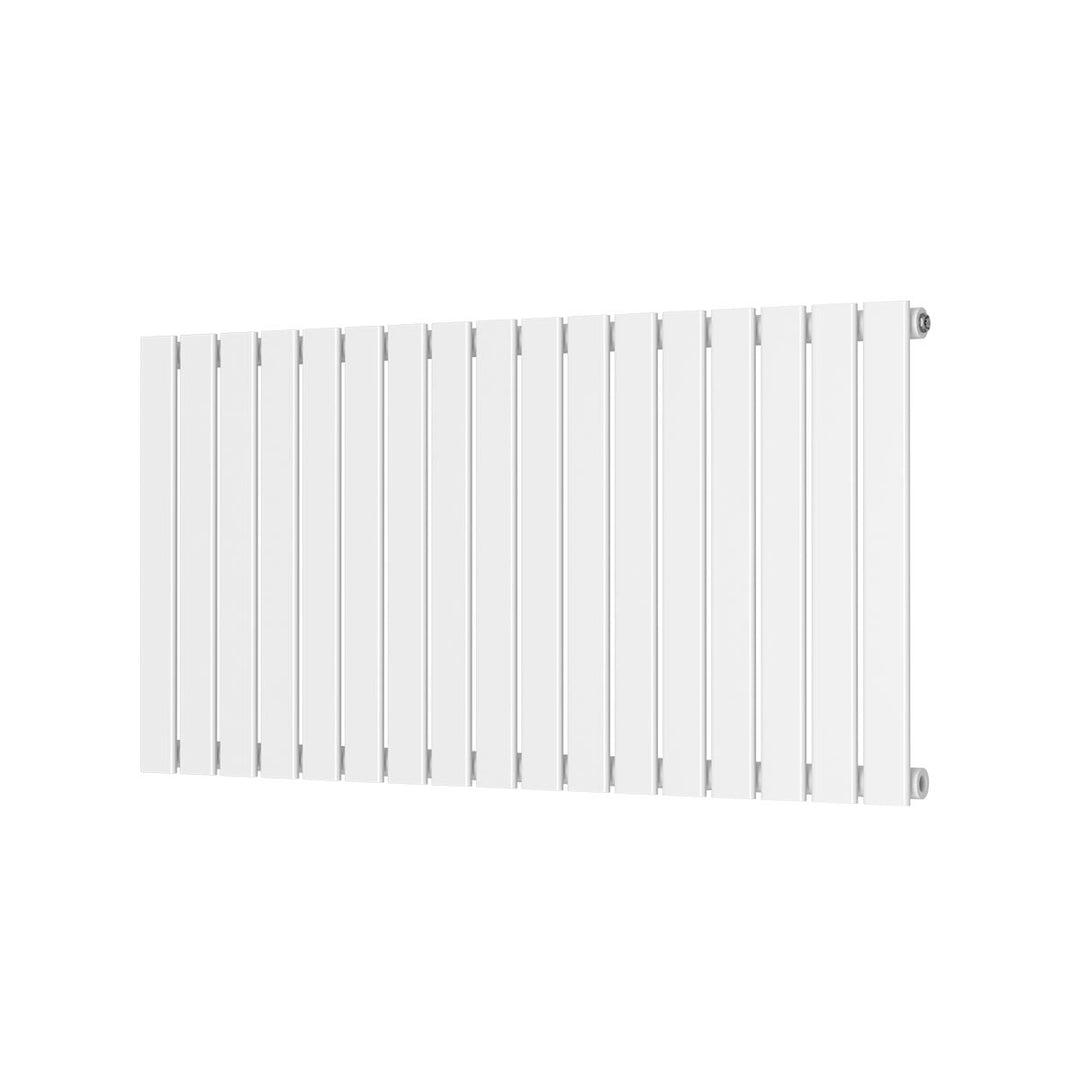 Alonso Single Horizontal 600mm x 1158mm Designer Radiator - White