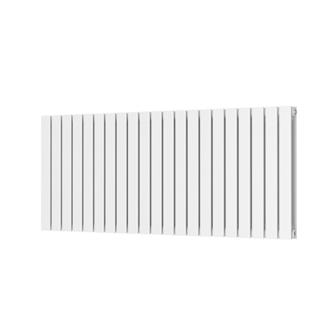 Alonso Double Horizontal 600mm x 1430mm Designer Radiator - White