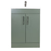 Austin 600mm 2 Door Floor Standing Vanity Unit & Basin - Sage Green
