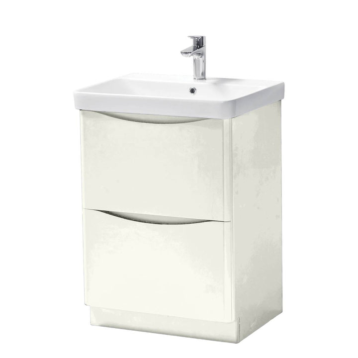 Happi 600mm Floor Standing Vanity Unit &amp; Basin - Joanna