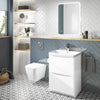 Happi 600mm Floorstanding Vanity Unit & Basin - Matt Anthracite