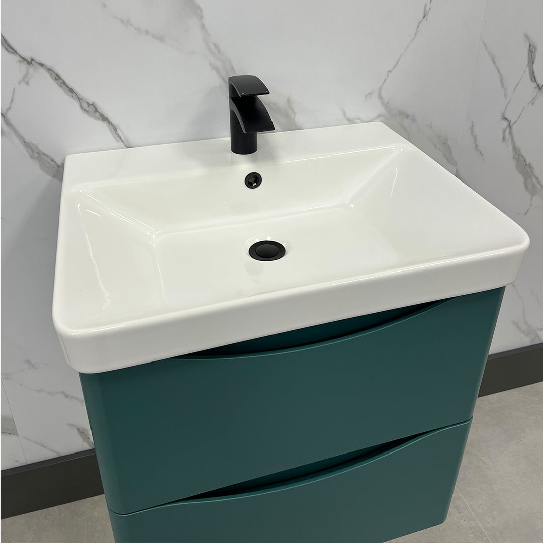 Happi 600mm Wall Hung Vanity Unit &amp; Basin - Goblin
