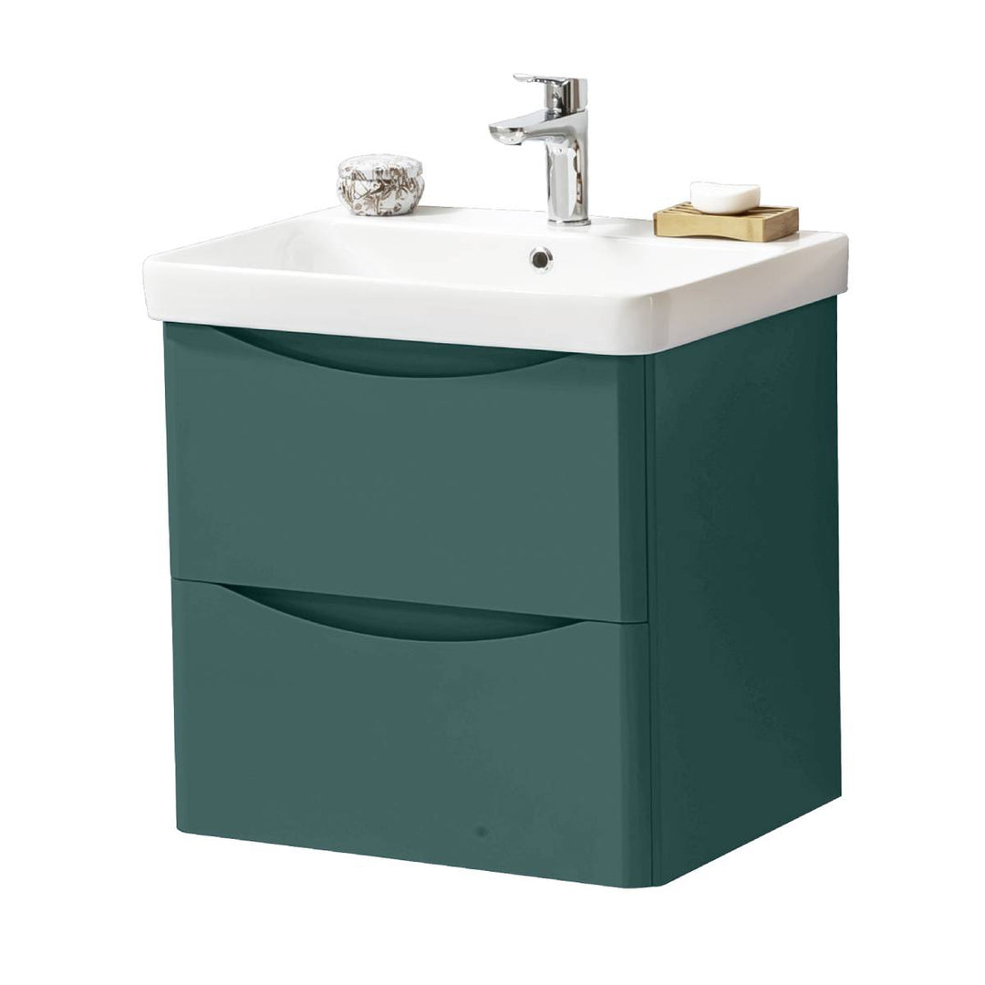 Happi 600mm Wall Hung Vanity Unit &amp; Basin - Goblin