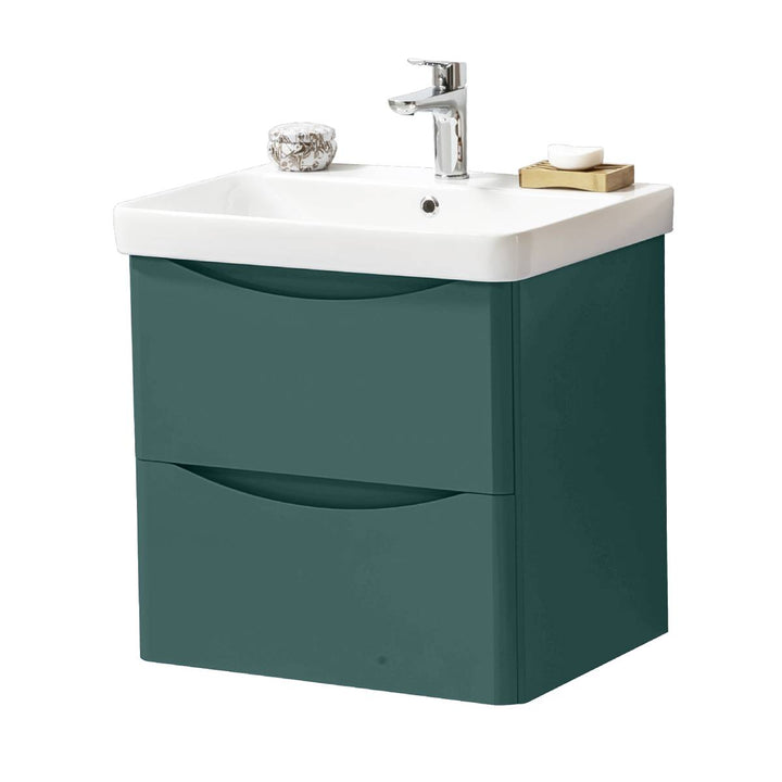 Happi 600mm Wall Hung Vanity Unit &amp; Basin - Goblin