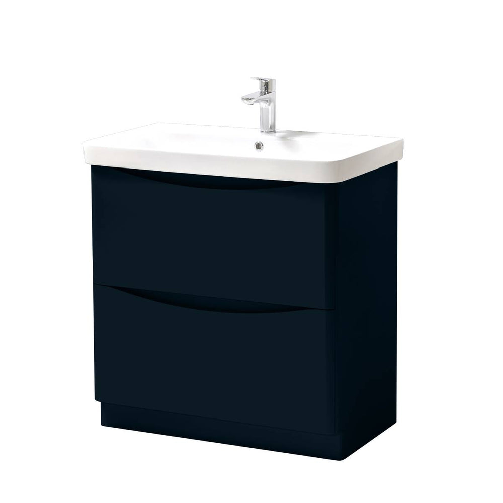 Happi 800mm Floorstanding Vanity Unit & Basin - Blush 