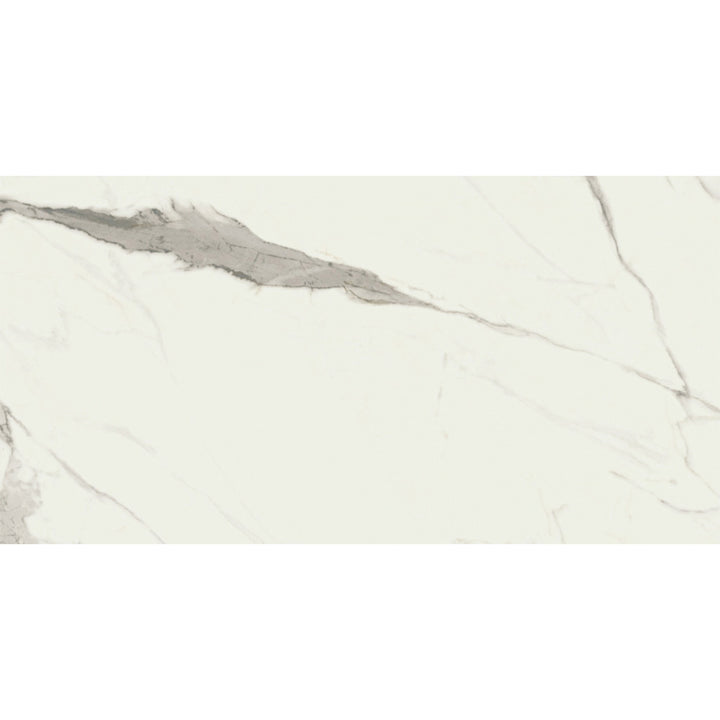 Statuario Polished 60 x 120cm Rectified Porcelain Tile- 1.44 sqm per box