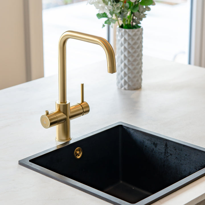 Eliseo Ricci Instant Boiling Water Kitchen Tap - Brushed Brass