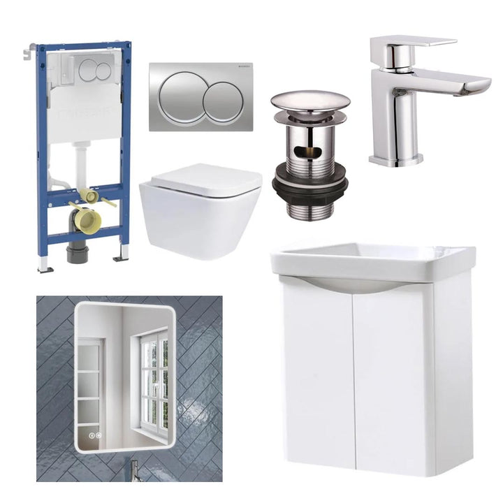 Geberit Wall Hung Toilet &amp; Vanity Bundle