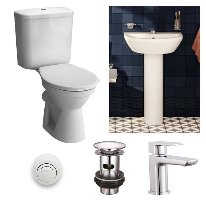 Vitra Toilet &amp; Basin Bundle - Chrome