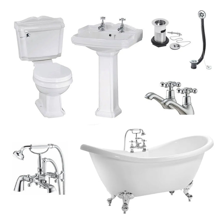 Legend Slipper Freestanding Bath Suite