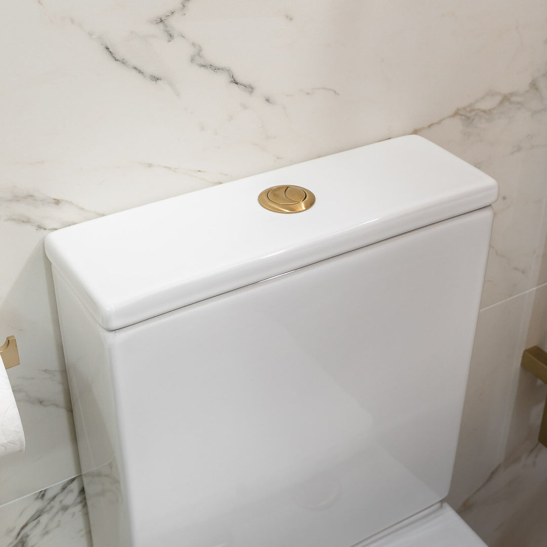 Cali Comfort Height Rimless Open Back Toilet with Cyclone Flush &amp; Soft Close Seat