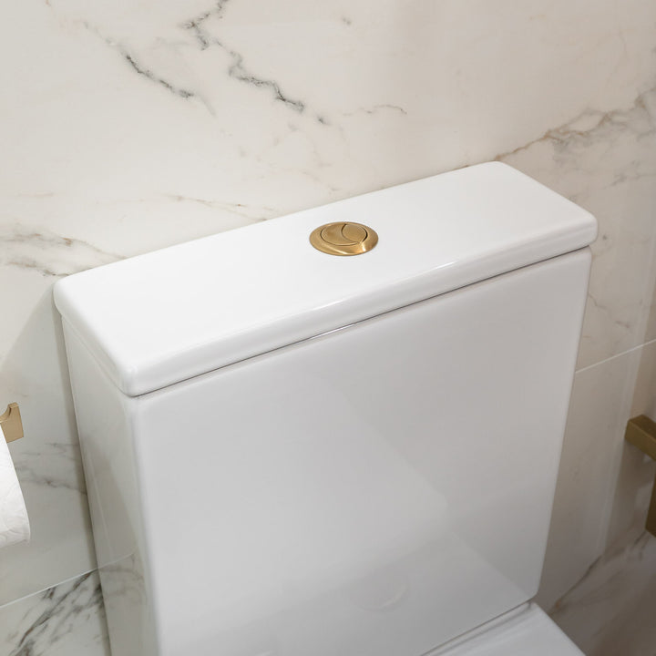 Cali Comfort Height Rimless Open Back Toilet with Cyclone Flush &amp; Soft Close Seat
