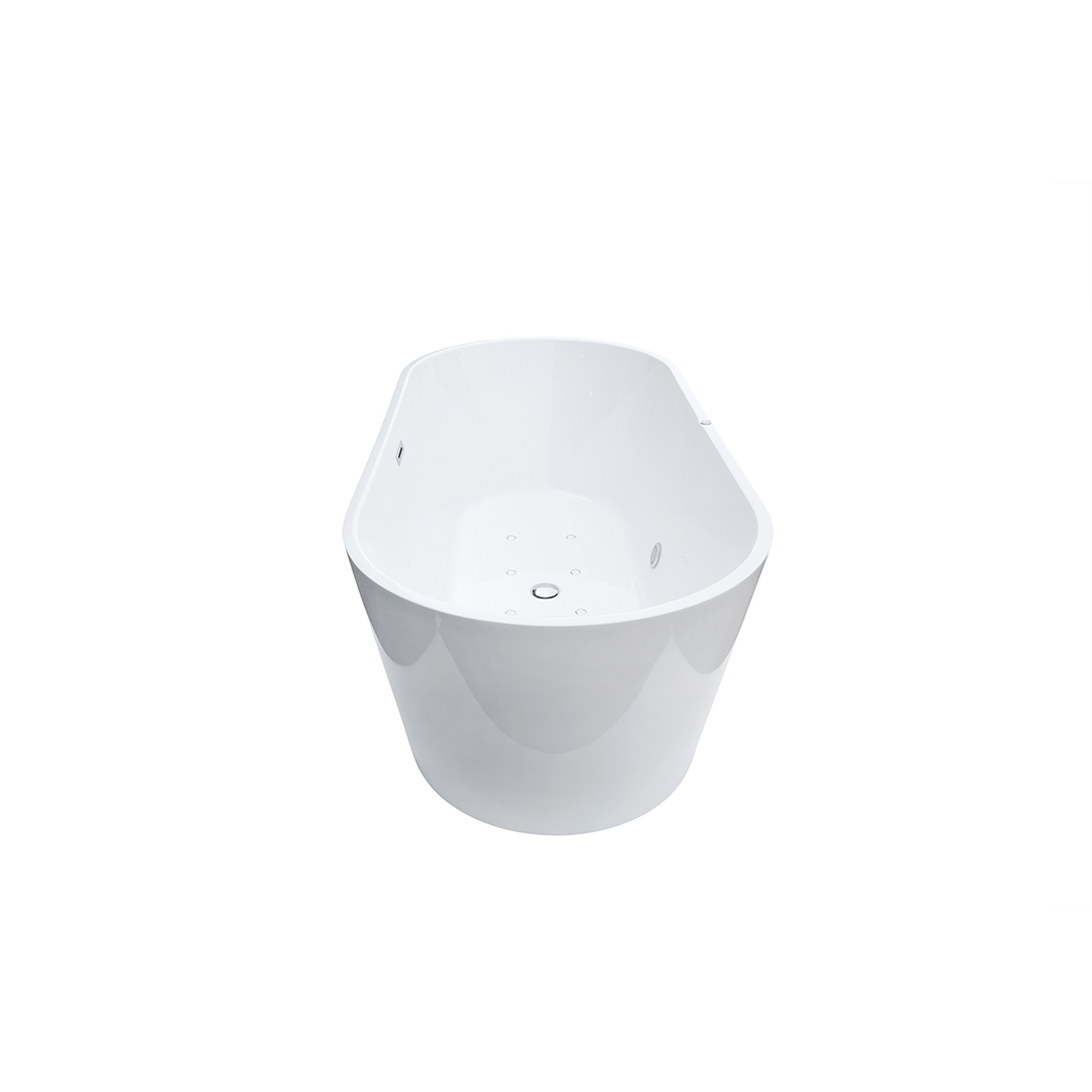 Cancun 1700mm Freestanding Air Spa Bath with Soho Bath Shower Mixer