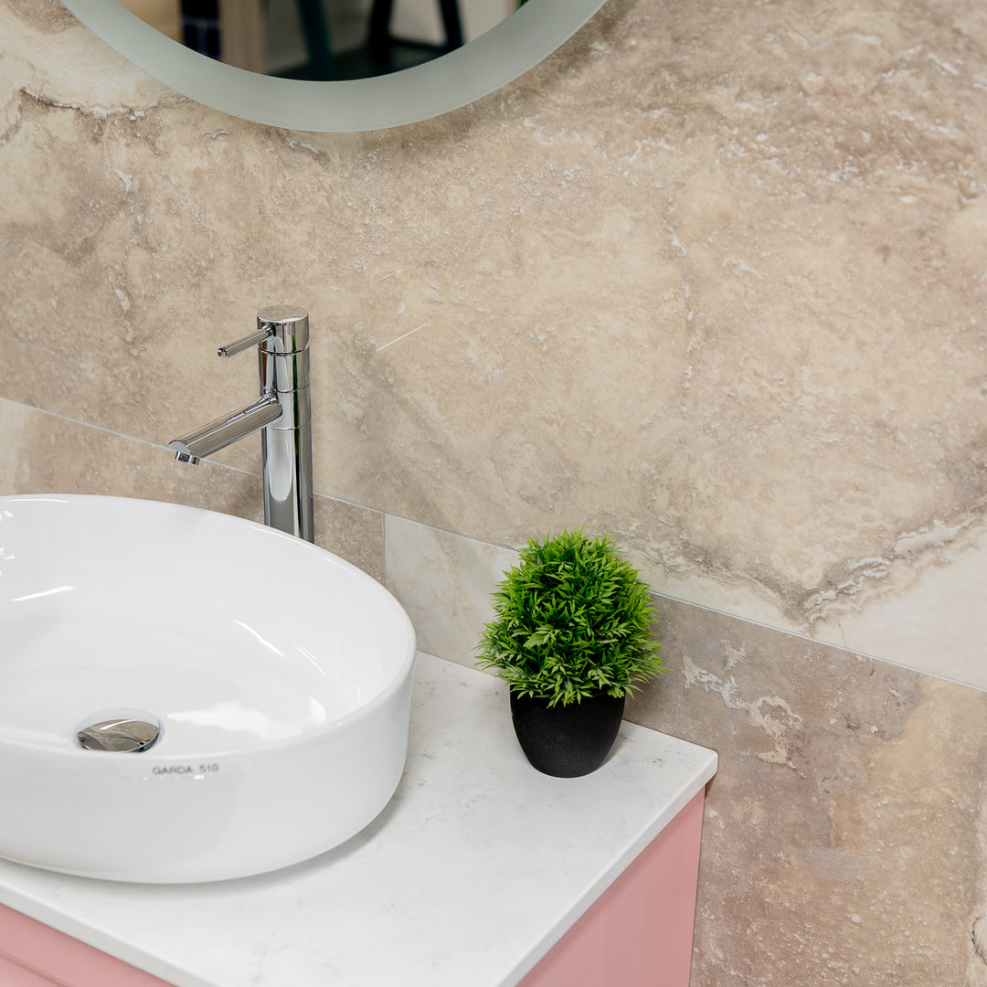 Caracalla Beige Polished 60 x 120cm Rectifed Porcelain Tile - 1.44sqm perbox