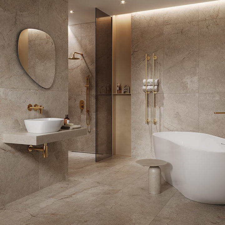 Climber Rock Grey Matt (GPT1136) 59.8 x 119.8mm Rectified Porcelain Tile - 1.43sqm perbox