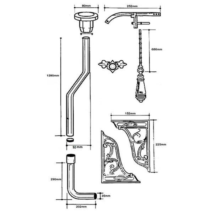 Hudson Reed Richmond High Level Toilet Excluding Seat
