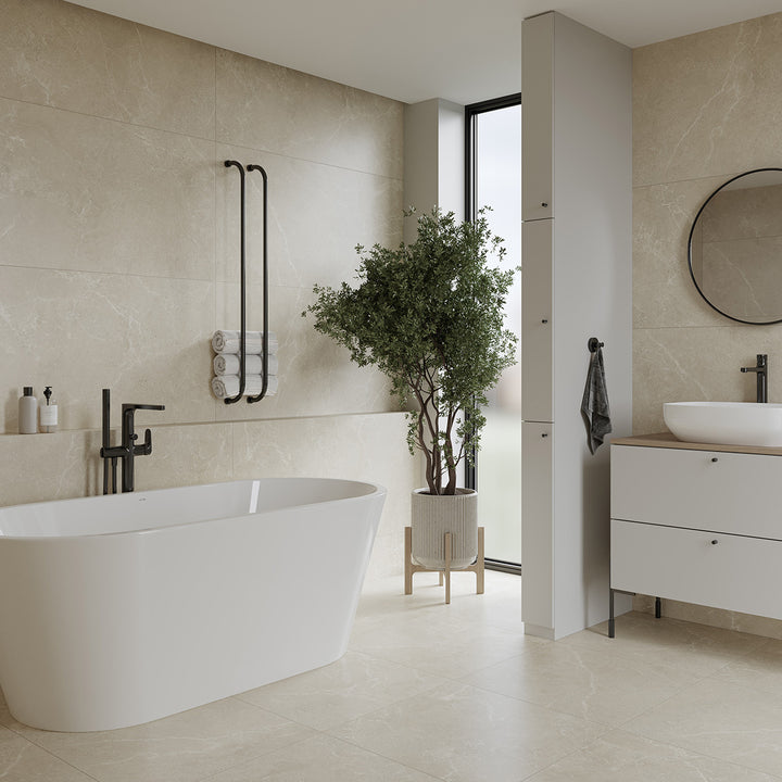Cloud Rock Beige Matt (GPT1067) 59.8 x 119.8mm Rectified Porcelain Tile - 1.43sqm perbox