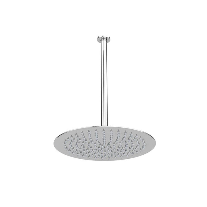 Round Twin Thermostatic Concealed Mixer Shower Kit with Ceiling Mounted 300mm Shower Head &amp; Handset