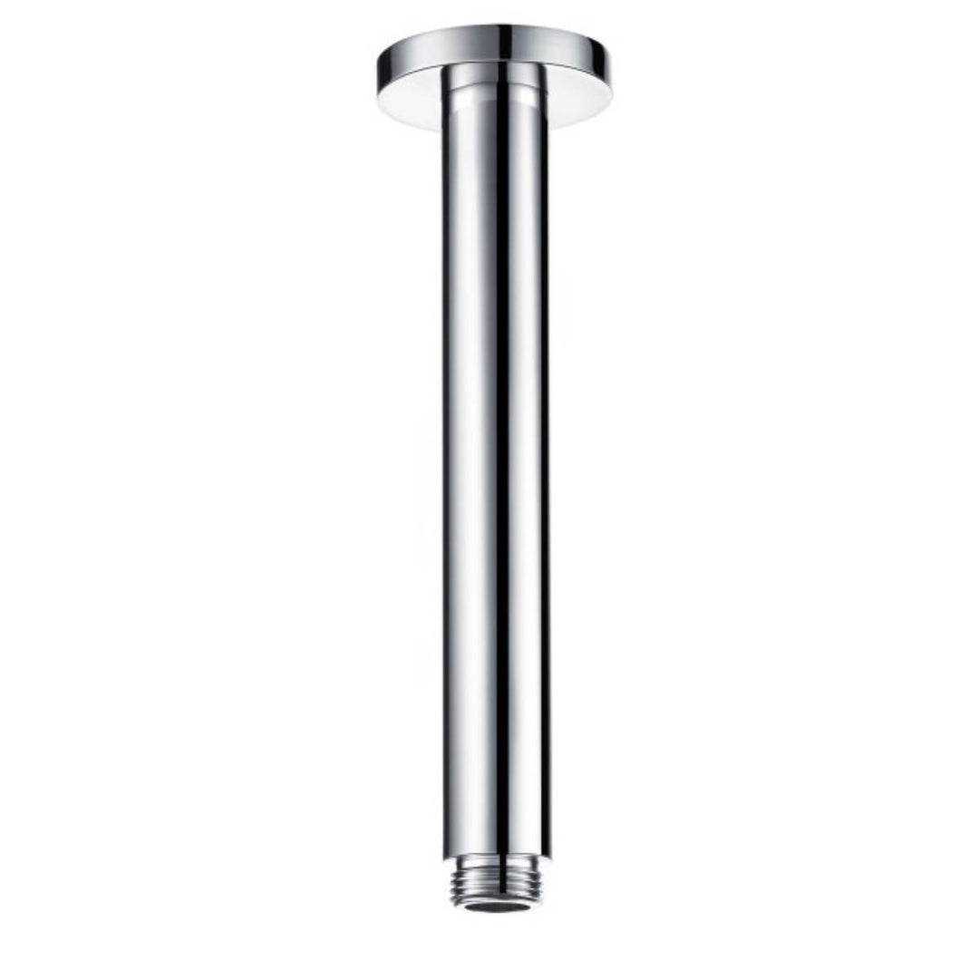 Round Triple Thermostatic Concealed Mixer Shower Kit with Ceiling Mounted 200mm Shower Head, Slide Rail Kit &amp; Body Jets