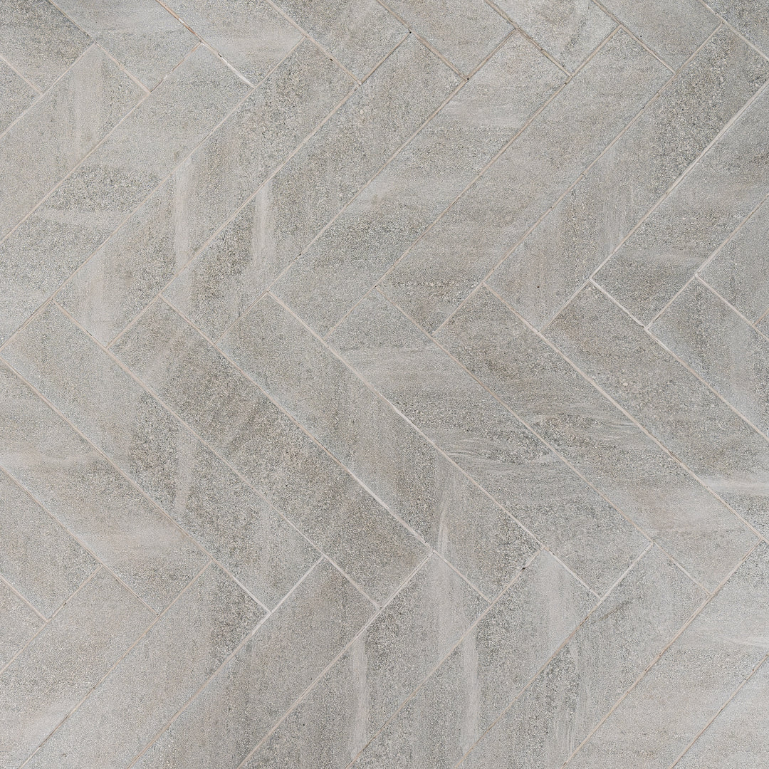 Cheste Gris Herringbone 9.9 x 49.2cm Porcelain Tile - 0.73sqm perbox