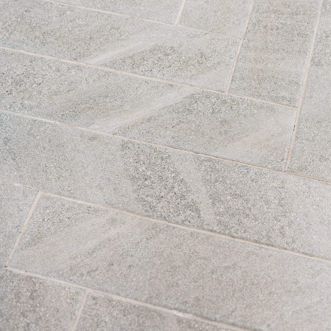 Cheste Gris Herringbone 9.9 x 49.2cm Porcelain Tile - 0.73sqm perbox